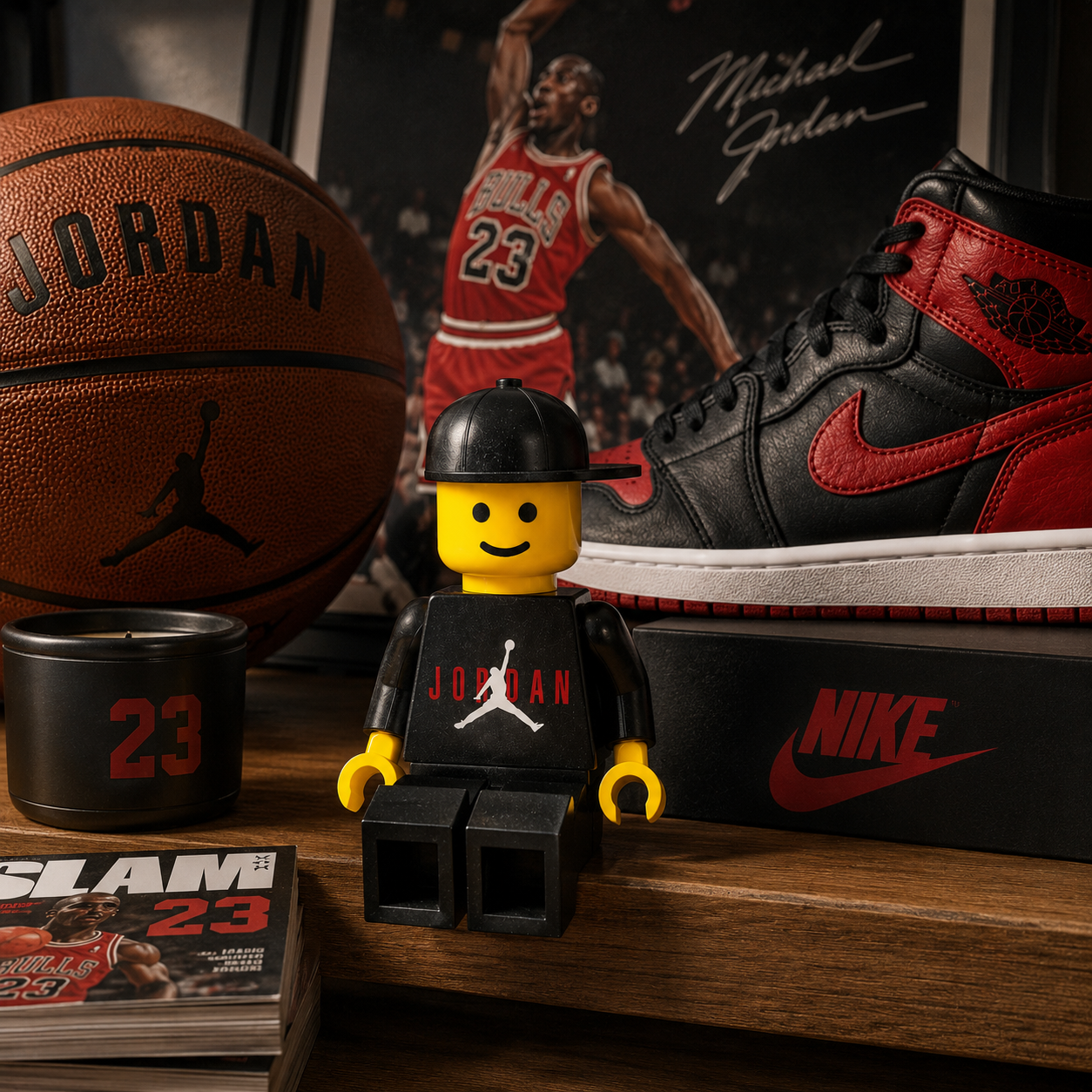 Jordan LEGO Style Mini Figure | Hype Desk Decor