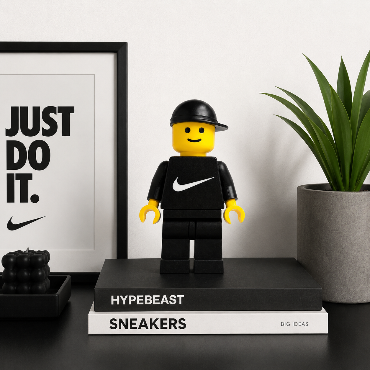 Nike LEGO Style Sneakerhead Mini Figure | Hype Desk Decor