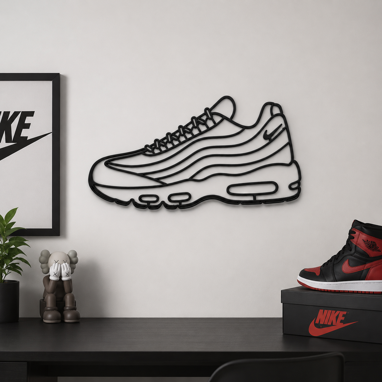 airmax 95 wall art stencil 
