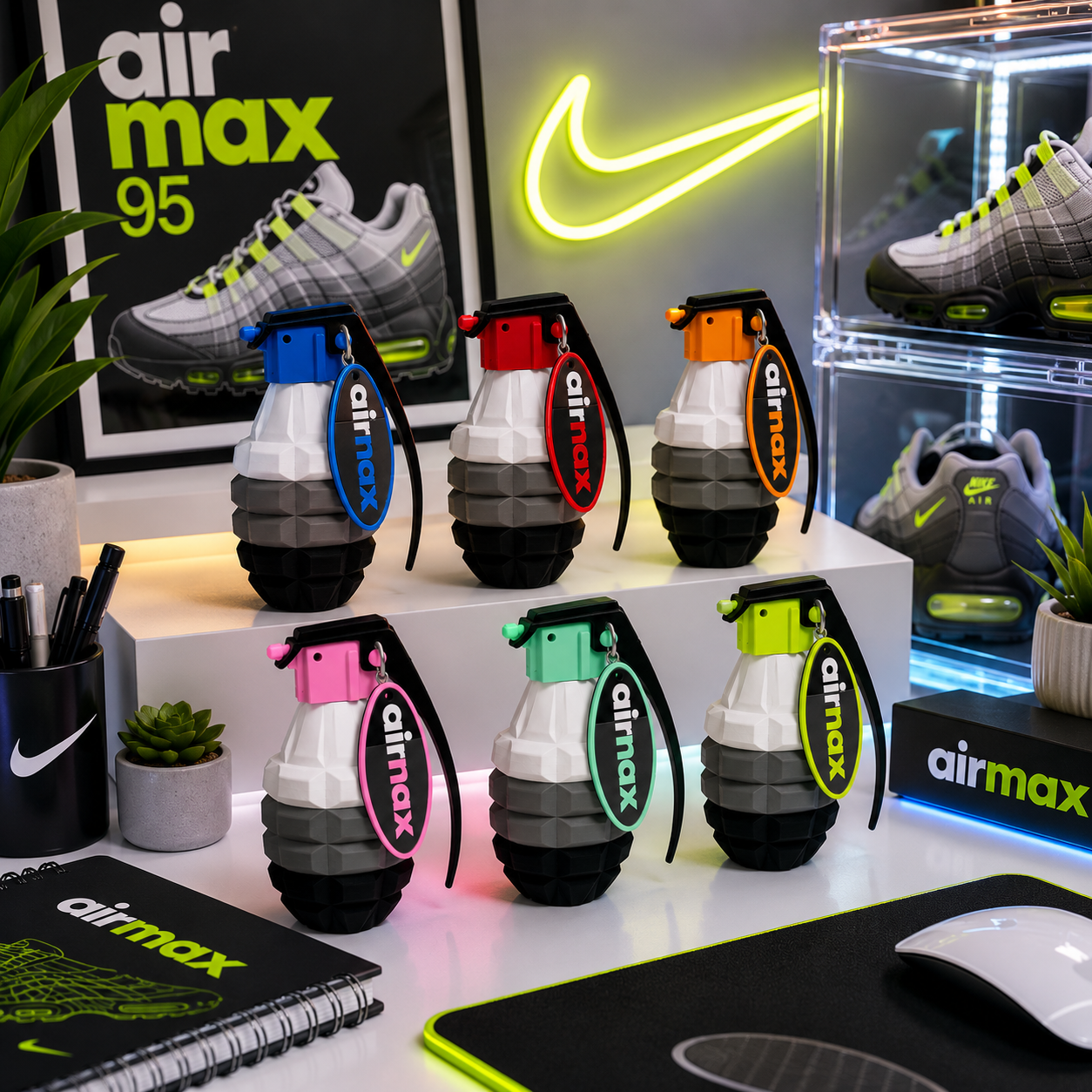 Air Max 95 Inspired Grenade Display Collectible | Multiple Colours Available