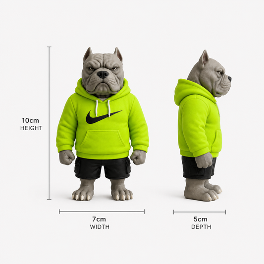AmStaff Sneakerhead Figure | Nike Hoodie Collectible Display