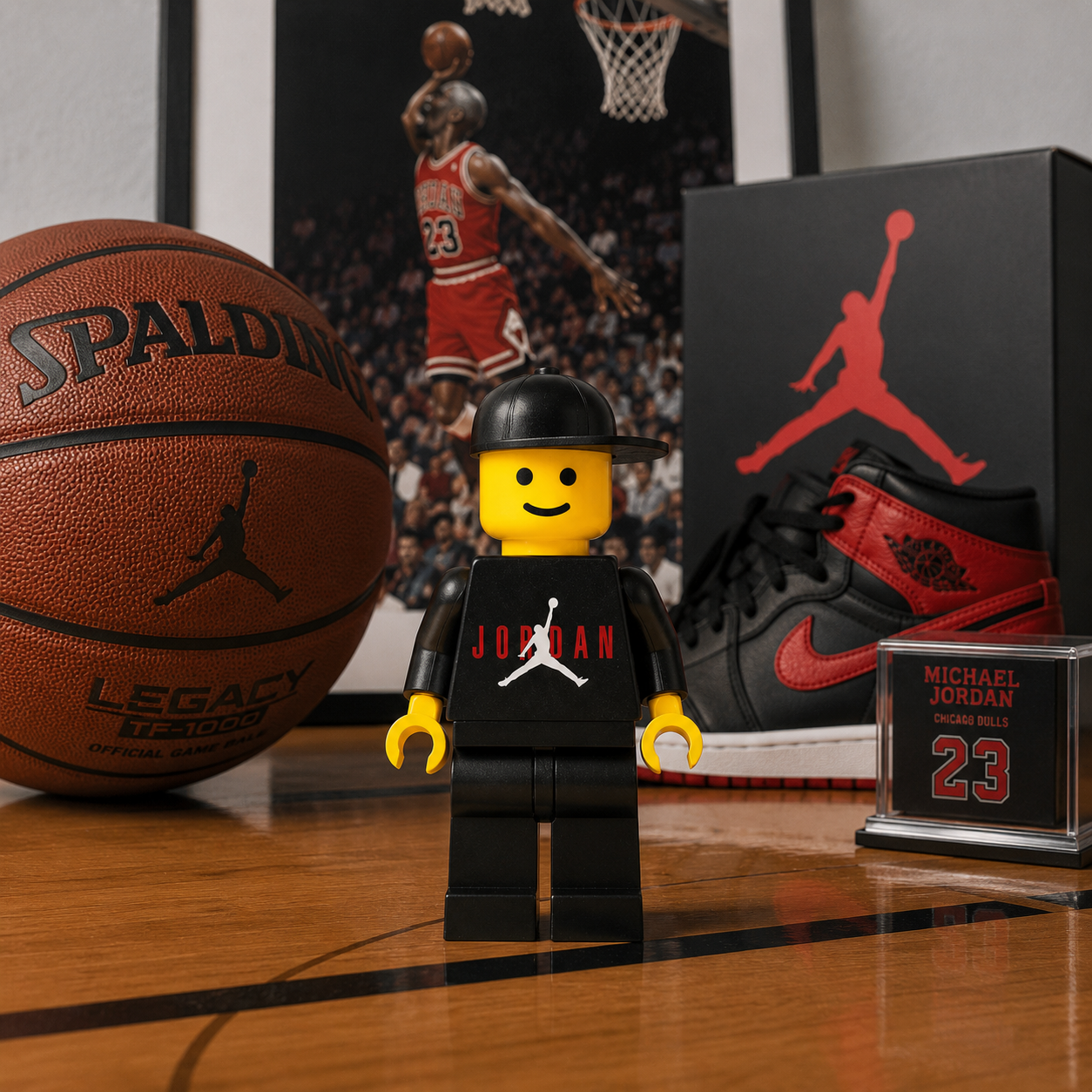 Jordan LEGO Style Mini Figure | Hype Desk Decor