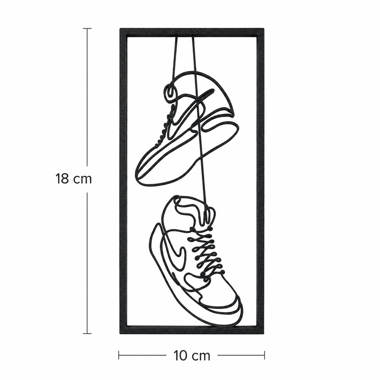 Jordan Sneaker Lace Wall Art | Sneaker Frame Decor With Stand