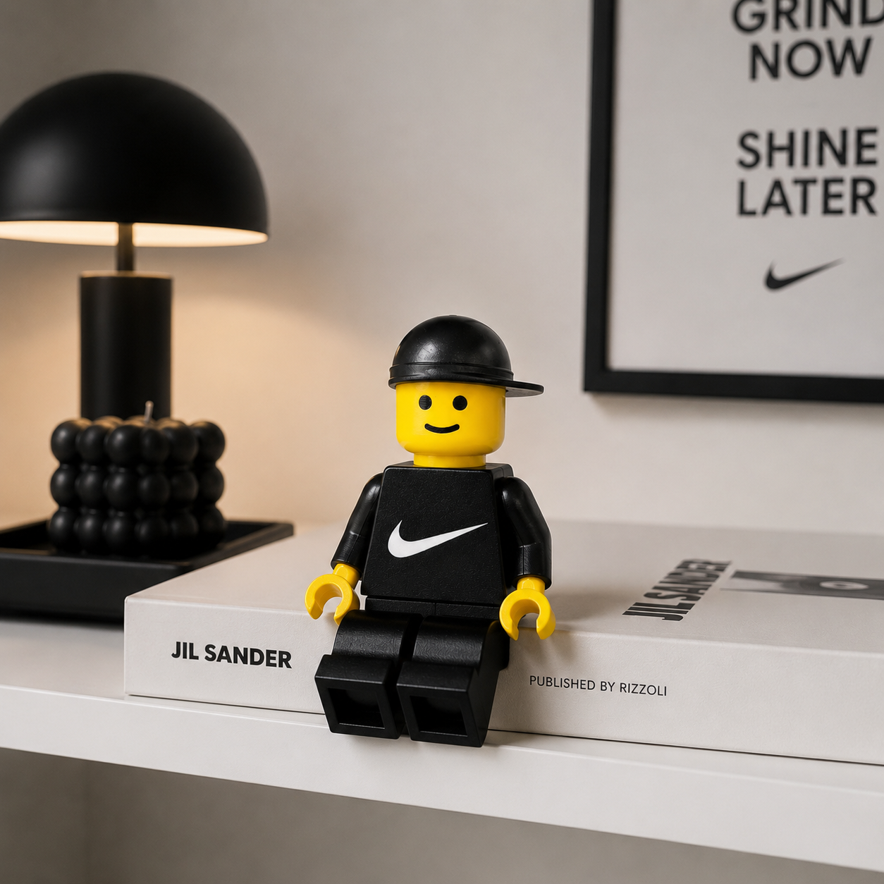 Nike LEGO Style Sneakerhead Mini Figure | Hype Desk Decor