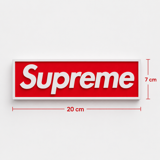 Supreme Box Logo Wall Art | Streetwear Decor