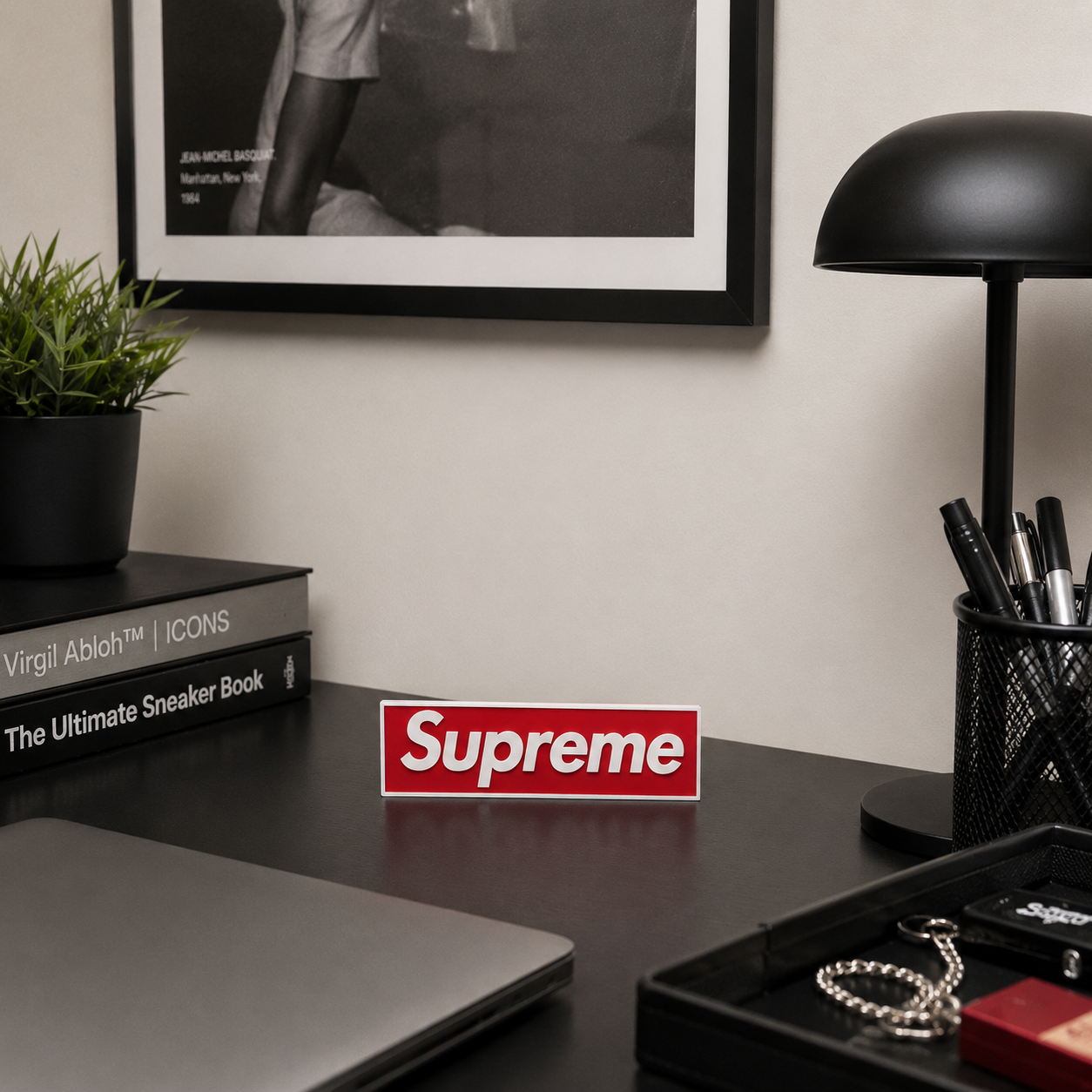 Supreme Box Logo Wall Art | Freestanding Streetwear Decor