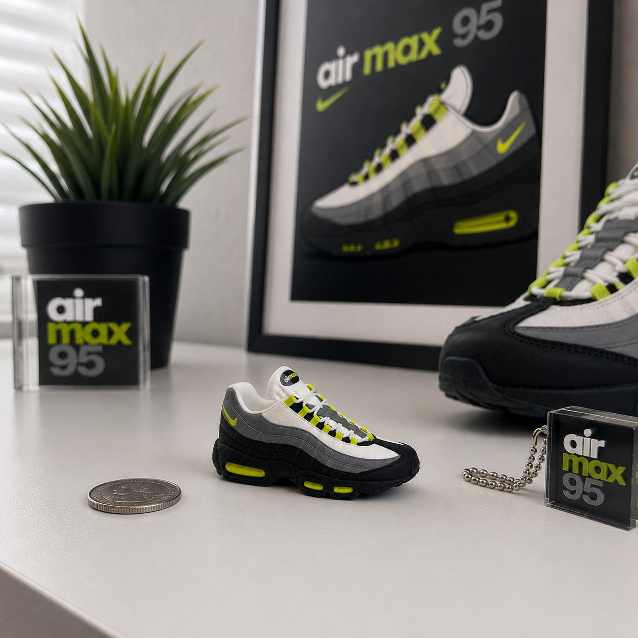 Air Max 95 Mini Sneaker Model | 3D Printed Collectible Desk Display