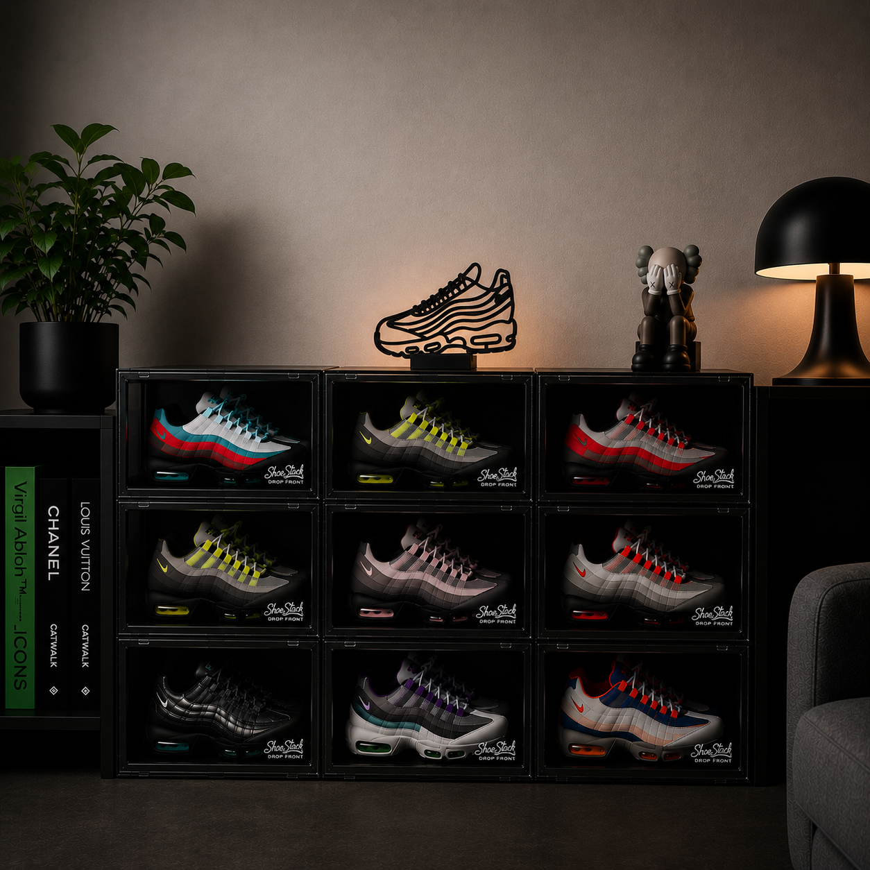 Air Max 95 Wall Art | Sneaker Decor With Stand