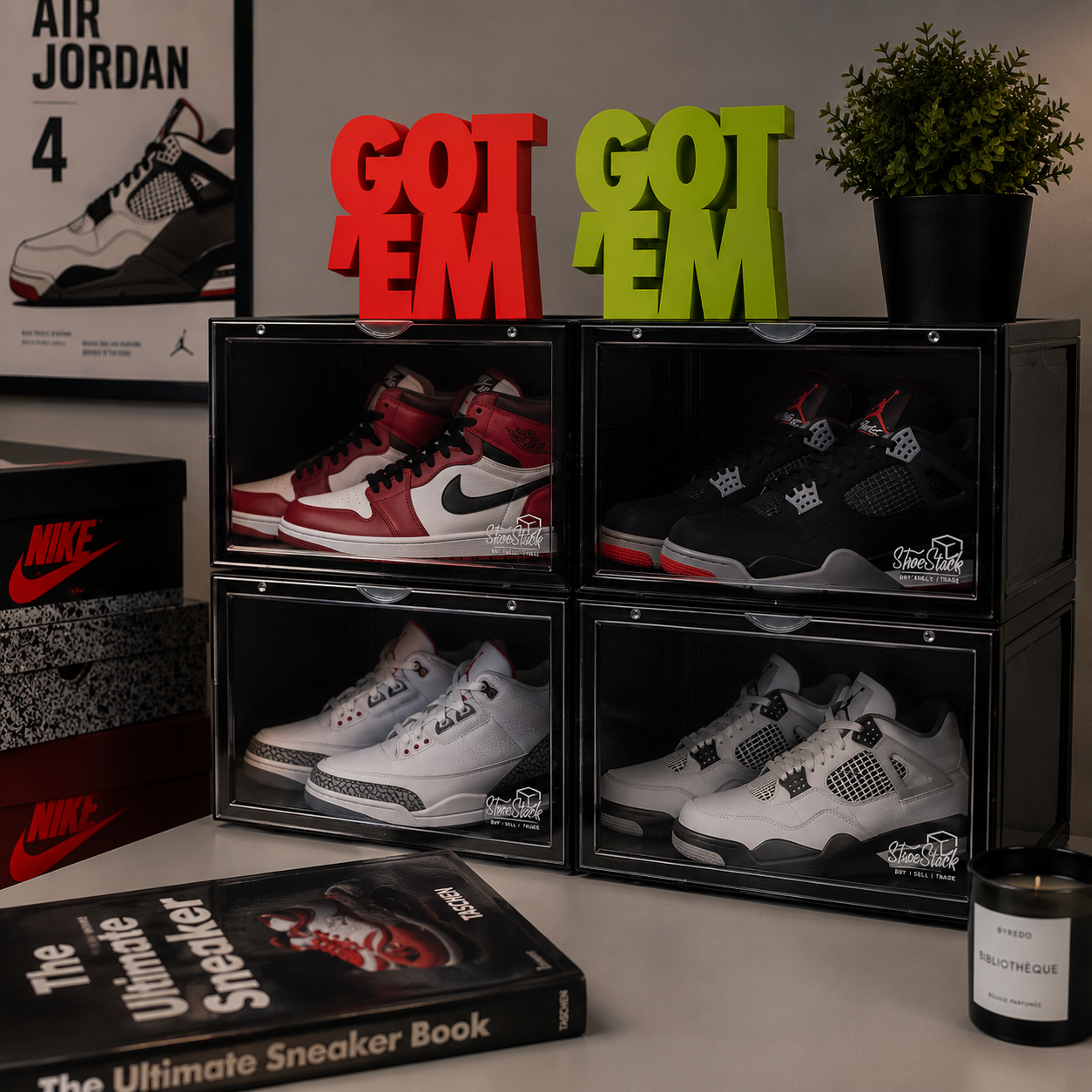 Got 'Em Sneaker Display Sign | Sneakerhead Desk & Shelf Decor