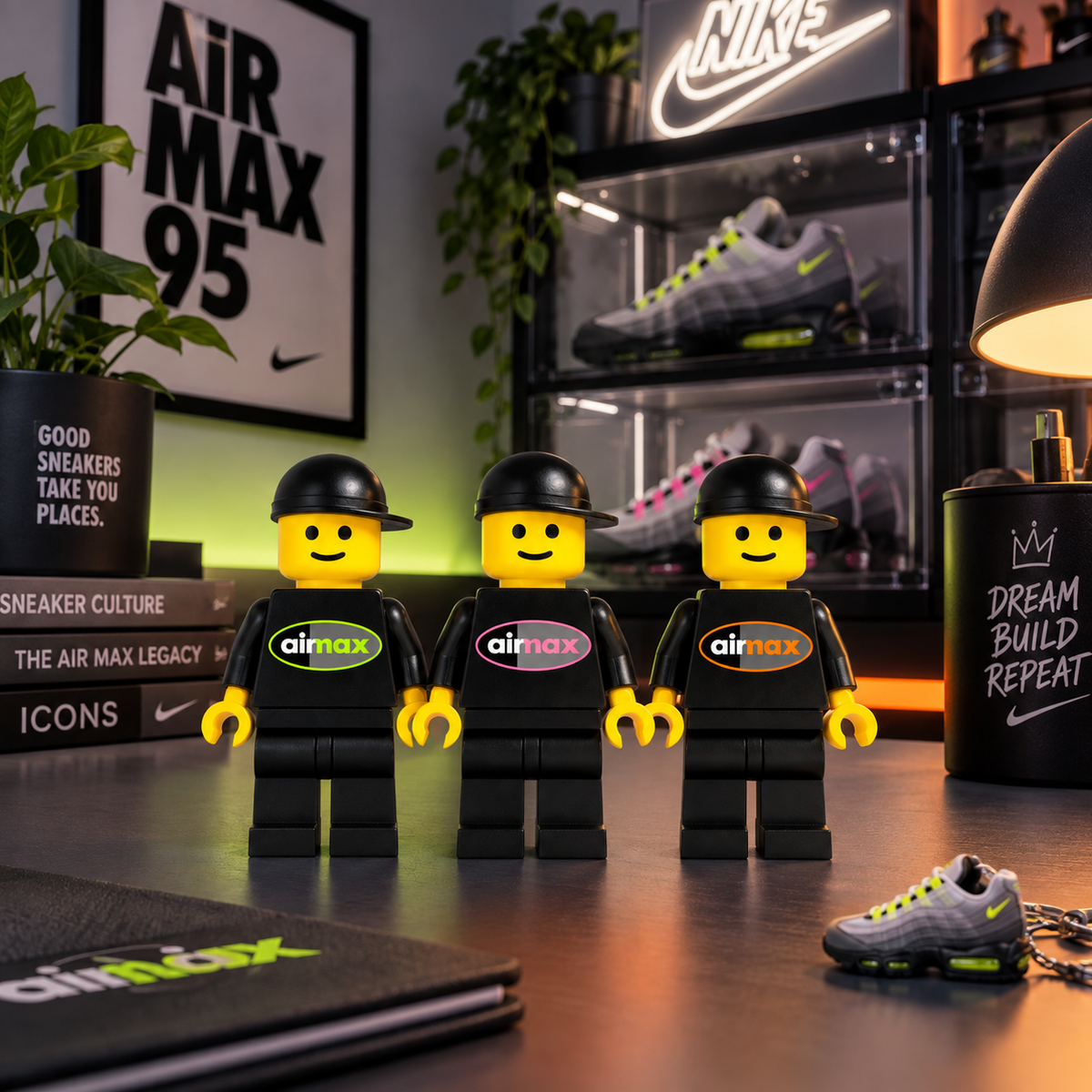 Airmax LEGO Style Sneakerhead Mini Figure | Hype Desk Decor